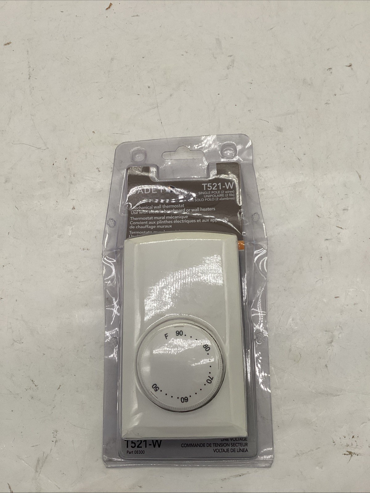 Cadet T521W Single-Pole Mechanical Wall Thermostat