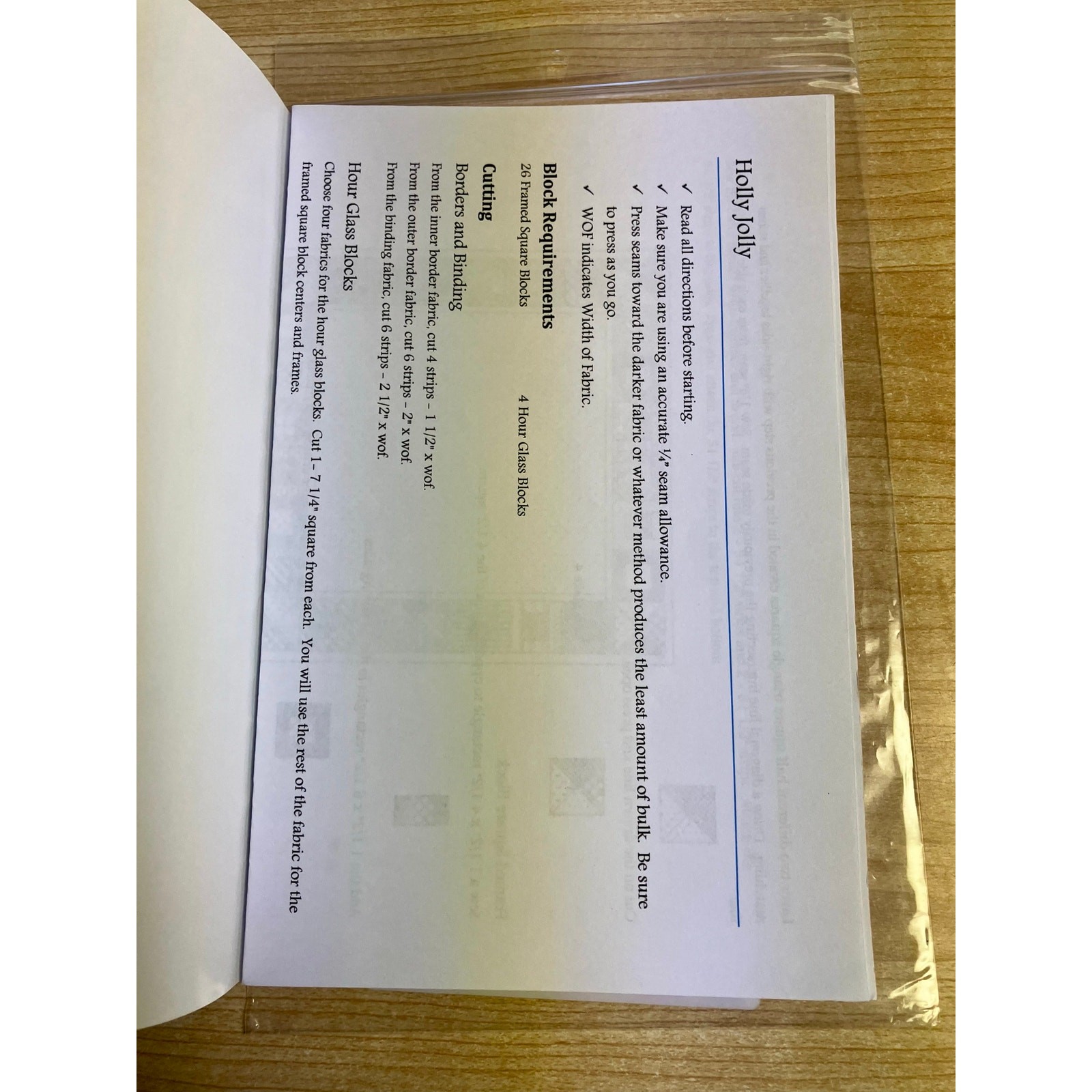 Quilt Pattern Booklets