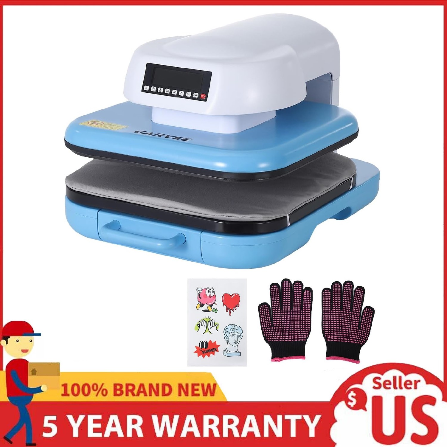 Auto Heat Press Machine for T-Shirts ,15x15" Sublimation Transfer ,Auto Release