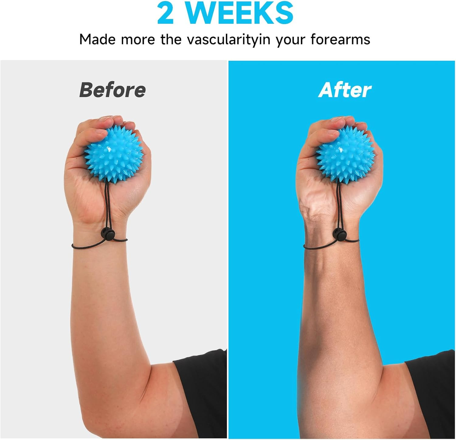 Hand Therapy Balls Set for Grip Strength, Squeeze Exercise, Hand Recovery 2 Pack