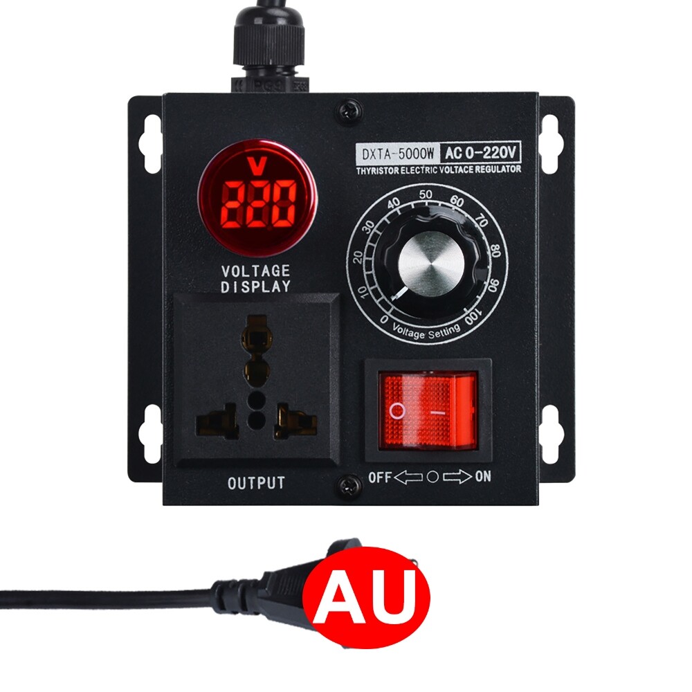 Stepless Voltage Regulator AC 220V 5000W Variable Voltage Speed Controller