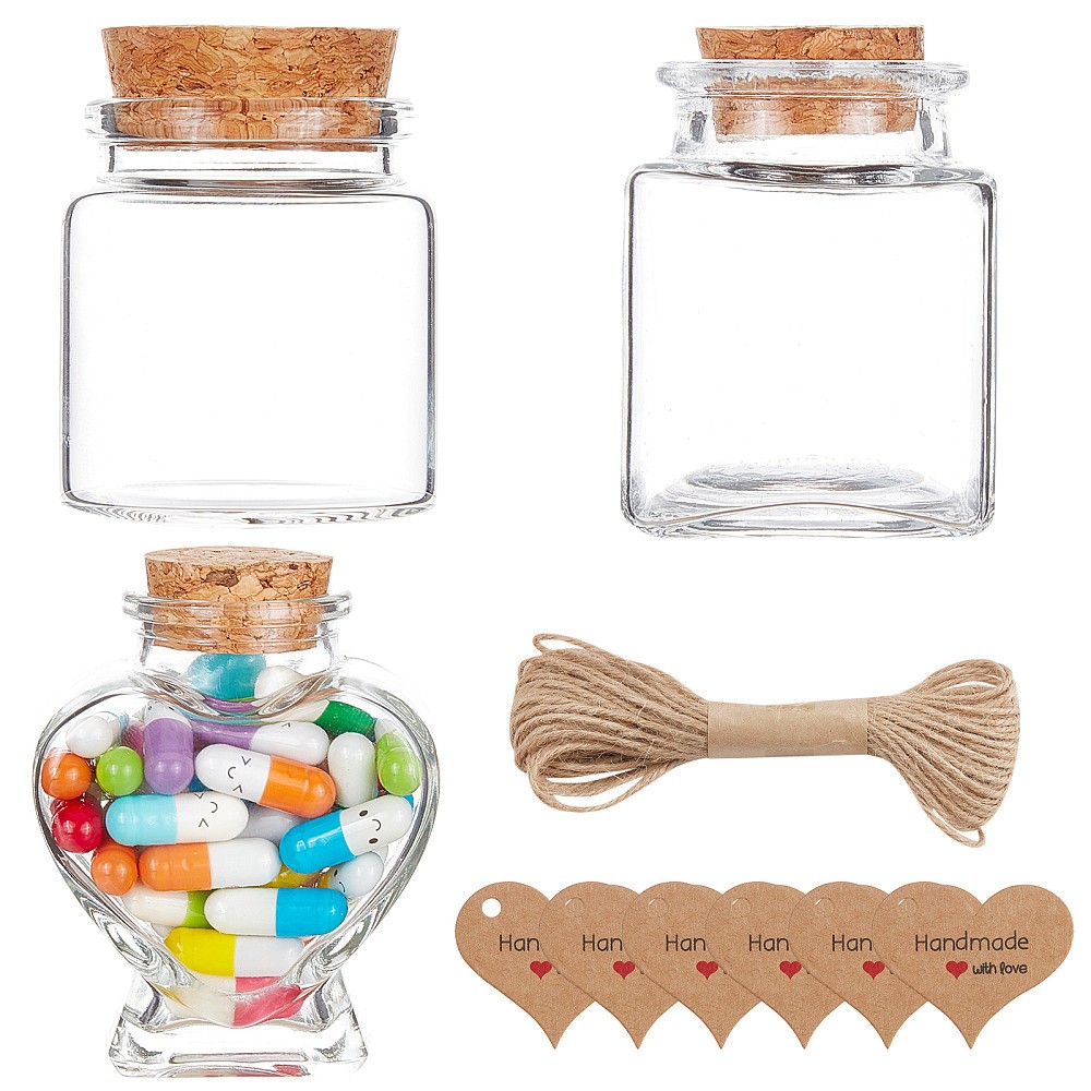 1box Valentine's Day Wishing Bottle Making Kits Including Love Wishing Capsules