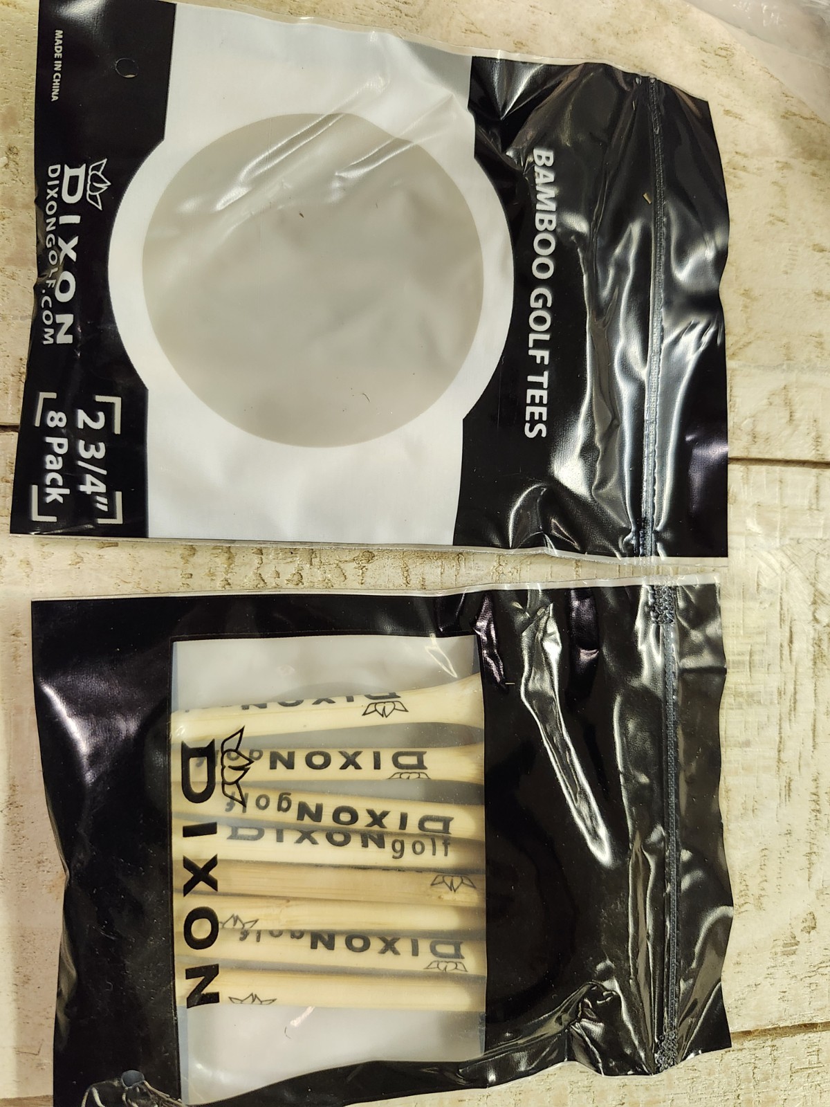 Dixon Bamboo Golf Tees.   225 8 Count Packages