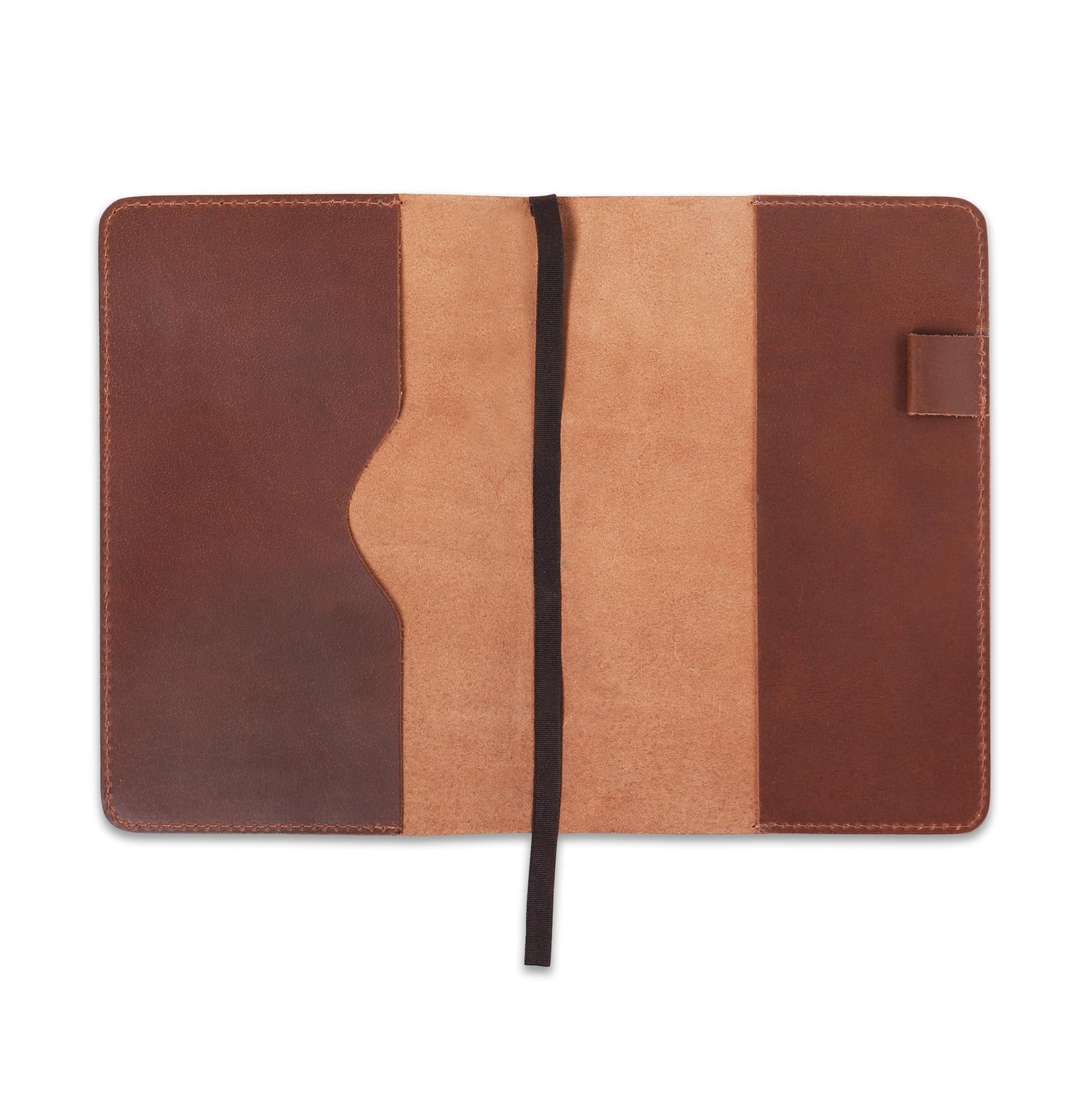 CestAntiQ Handmade Refillable A5 Leather Journal Cover 9 x 6 In, Tan FD-1