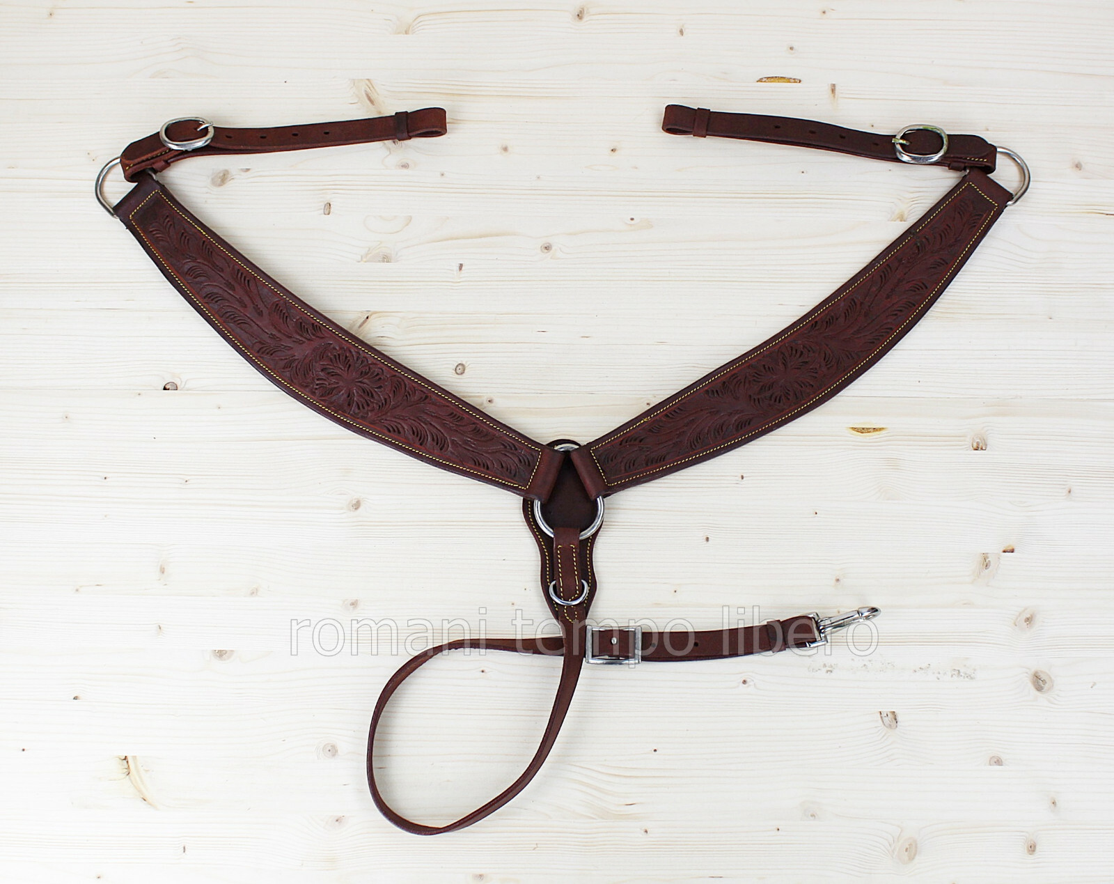 Leather Flowers Western Horse Breast Collars