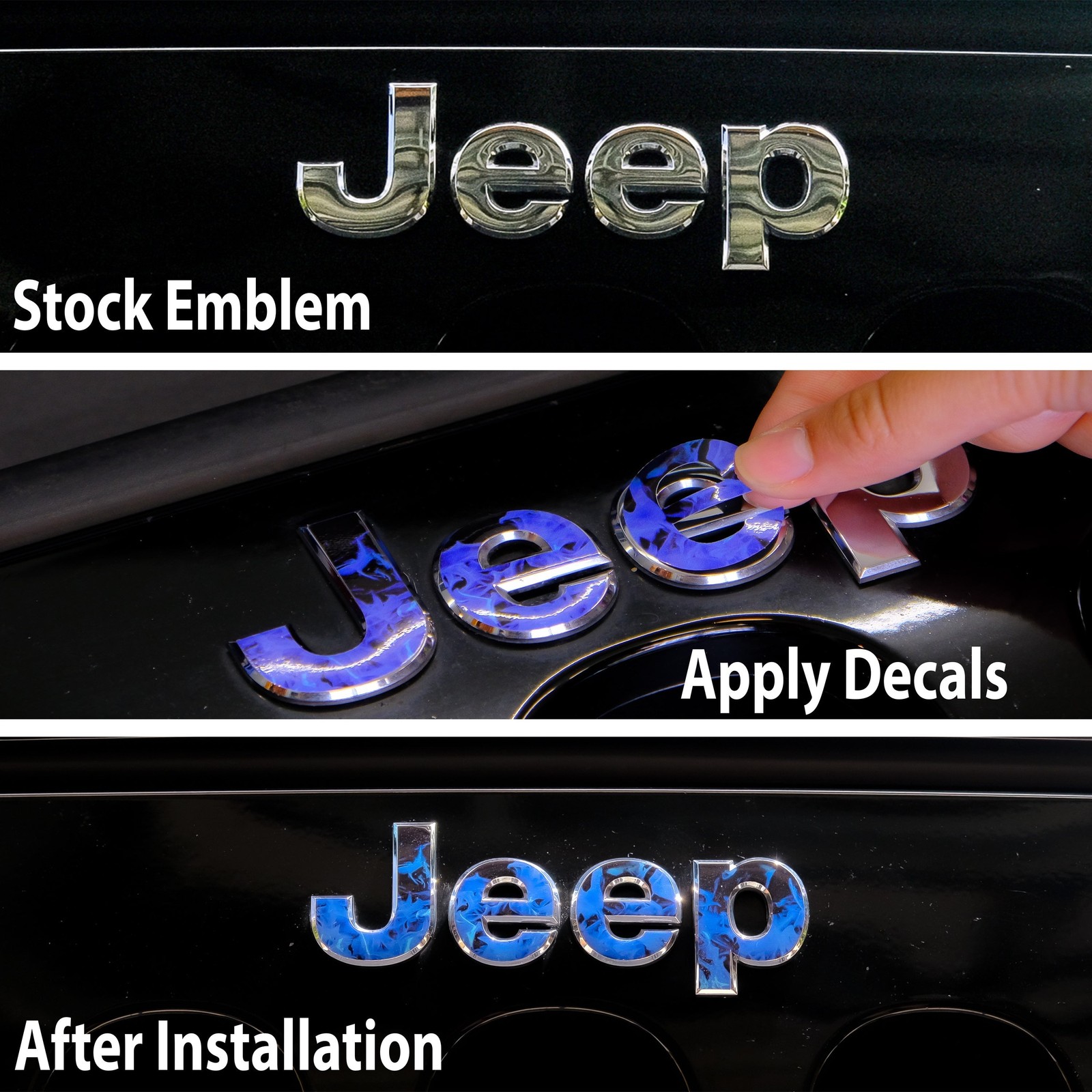 RAM Grill Emblem Overlay Decals Solid Gloss Red Fits 2009-2026 1500-5500