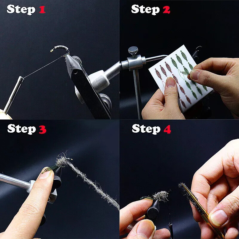 160pcs Fly Tying Scud Gammarus Backs Set 4 Sizes Assorted Realistic Shrimp Backs