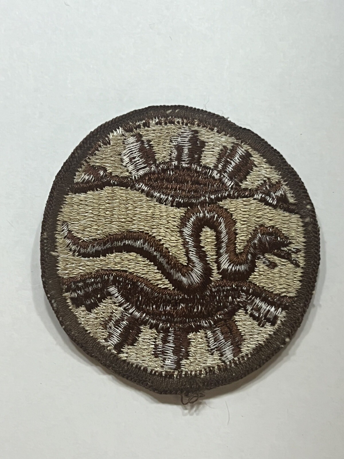 116th Cavalry Brigade Patch US Army Desert Tan Merrowed Edge 2.5"