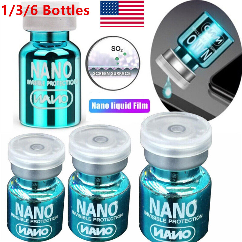 1/3/6X NANO Liquid Glass Screen Protector Oleophobic Coating Film Universal US