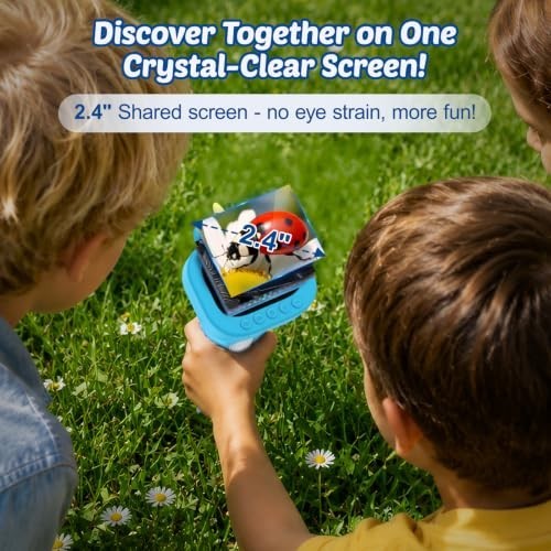 Portable Handheld Digital Microscope for Kids - Mini Digital Kids Microscope Kit
