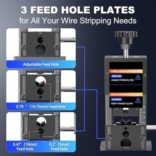 Manual Wire Stripping Machine for Scrap Copper - 0.06-1.18" Wire Stripper Tool,