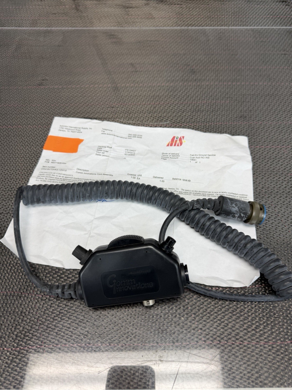 Comm Innovations Handheld Push Talk Microphone Cable CIX415VTDHK3-10W12