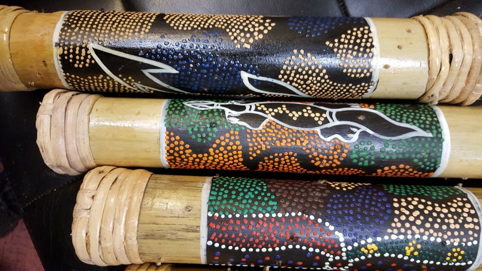 Berkeley Bamboo Handheld Rain Sticks (Australian Ancient Paint)