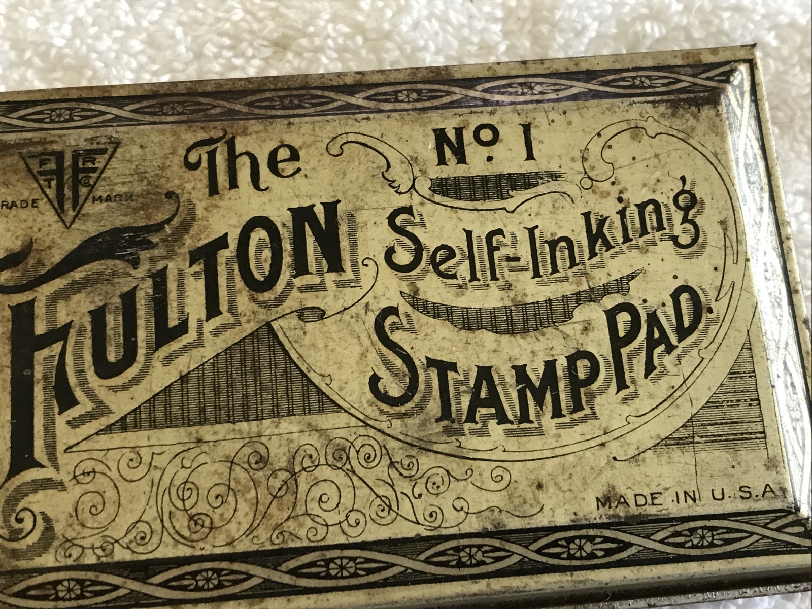 FULTON VINTAGE STAMP PAD NO. 1 , SELF INKING