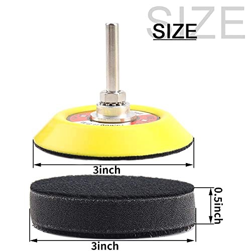10x 3" 75mm Hook & Loop Foam Interface Pad for DA Sanders