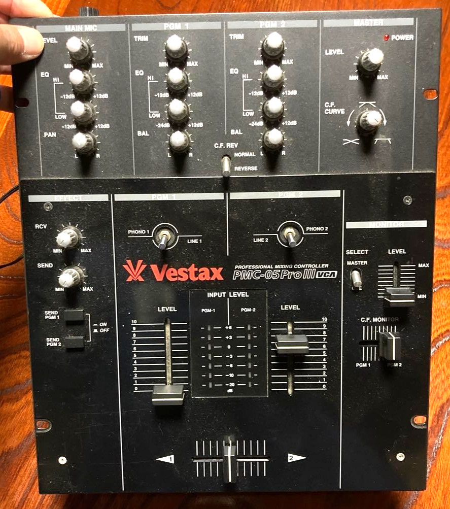 Vestax PMC-05 ProⅢ VCA Limited Black Panel DJ Mixer Professional Mixing Controll