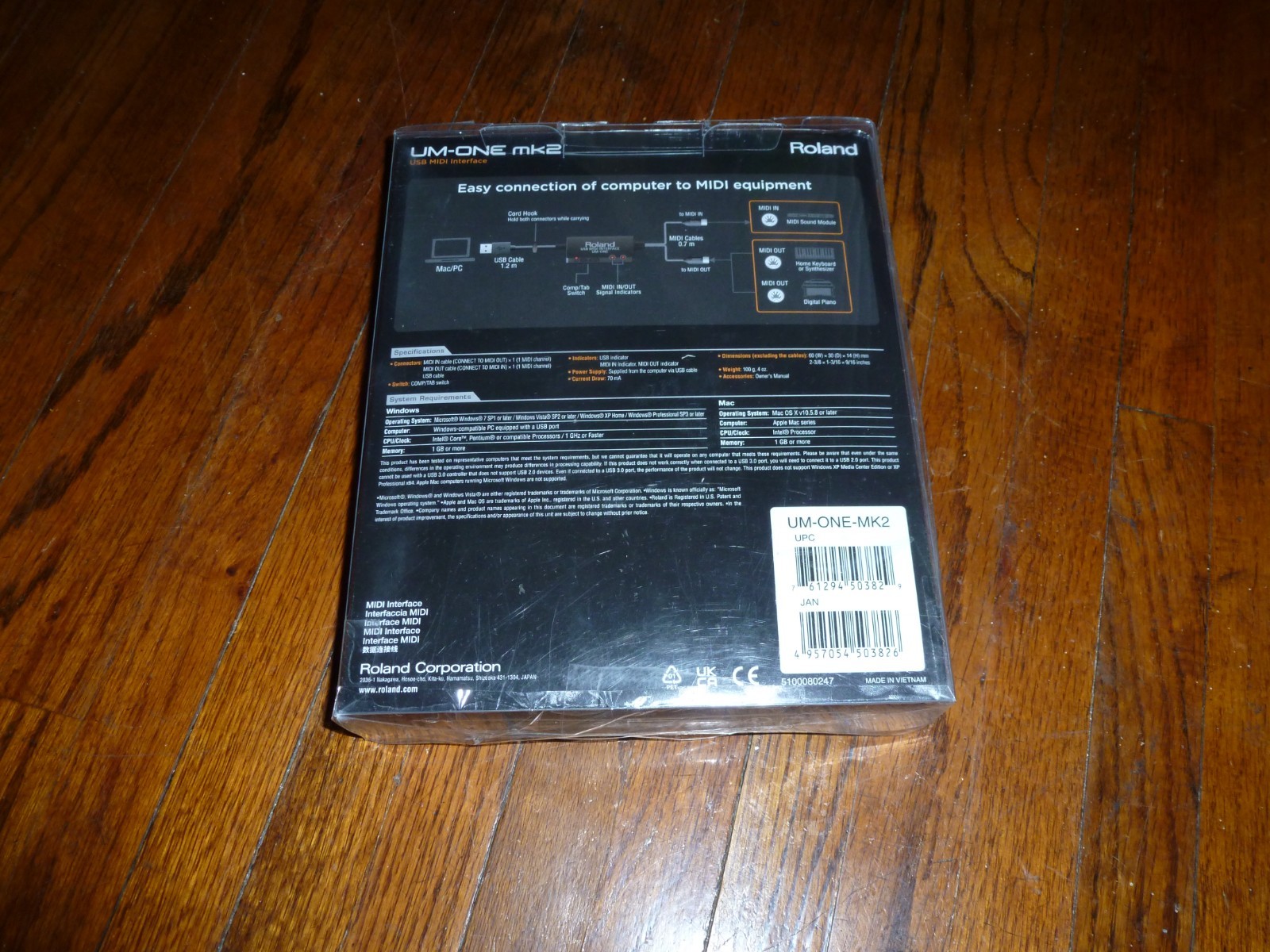 Roland UM-ONE MK2 In-Line USB MIDI Interface - Open Box!!