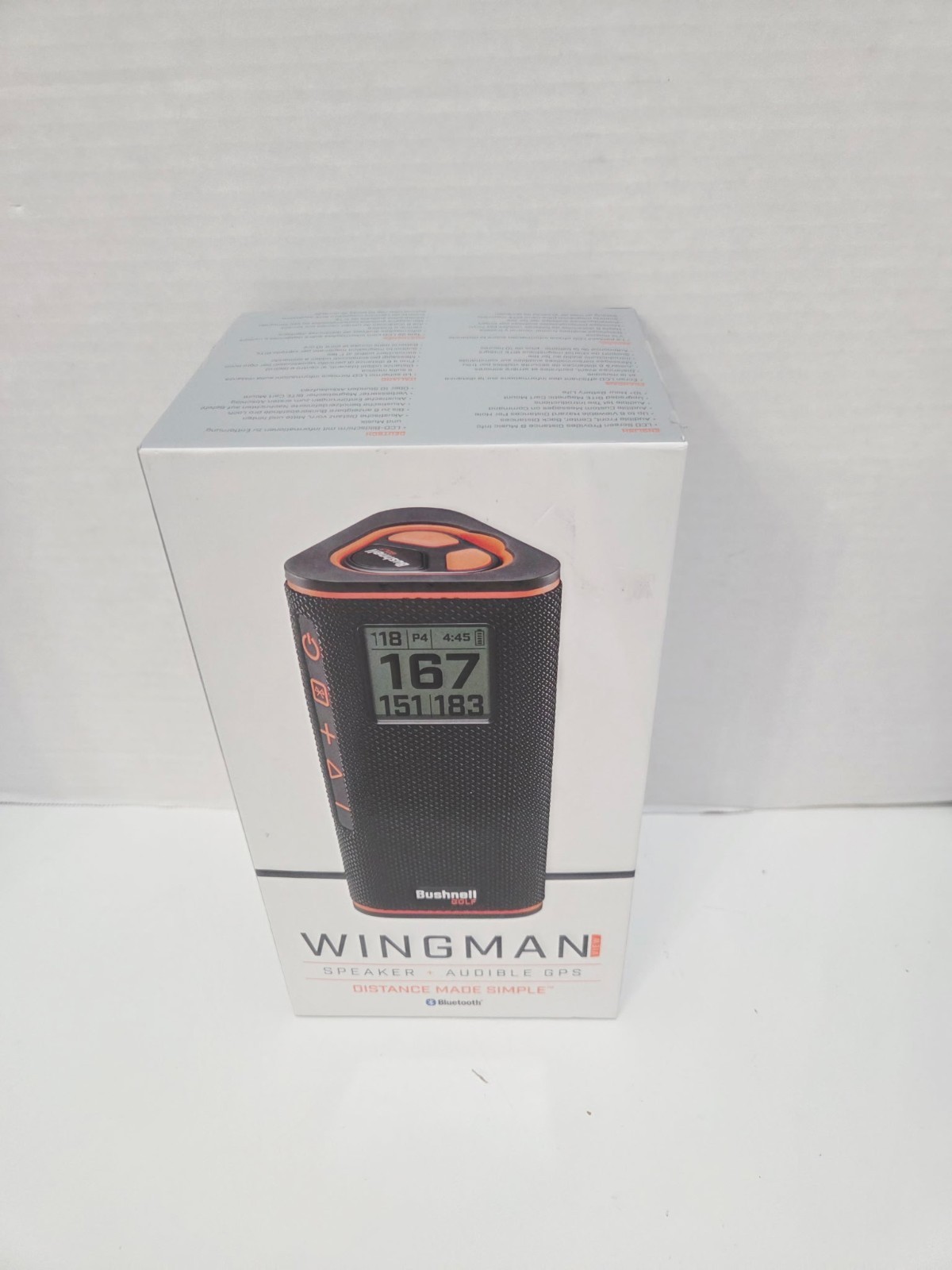 Bushnell Wingman View GPS Golf Speaker with Viewable LCD Screen, Open Box WORKS