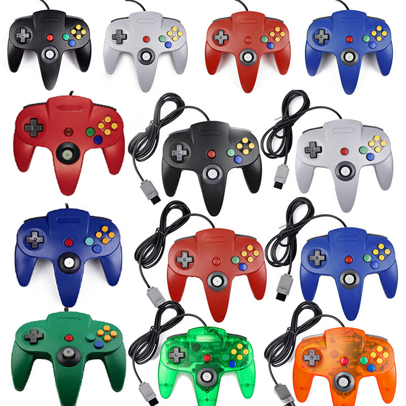 Wired n64 Controller Compatible With Nintendo 64 N64 Joystick Video Game Console