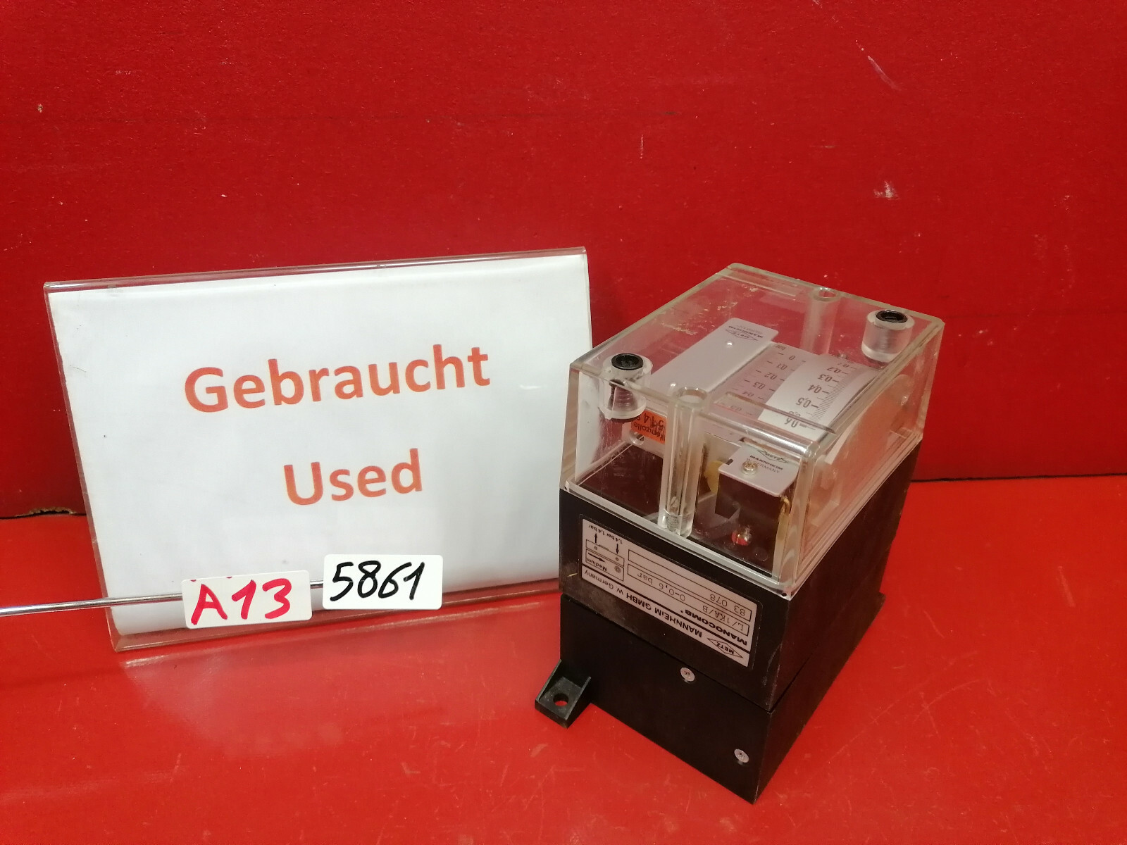 Metz Manocomb L/1KA/B Pressure Switch Pressure Regulator