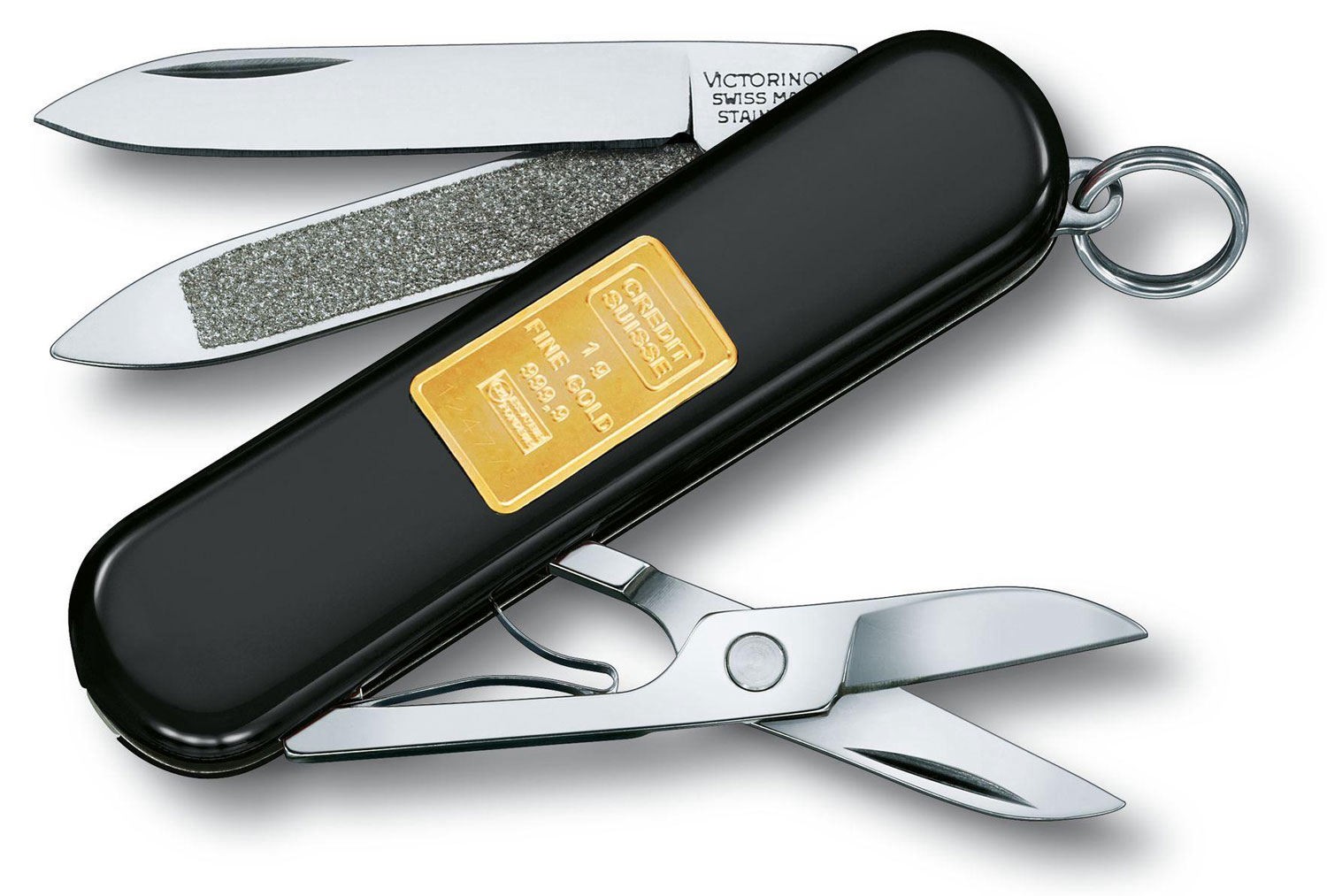 Victorinox Swiss Army Classic SD Knife 0.6203.87 With 1g Gold Ingot