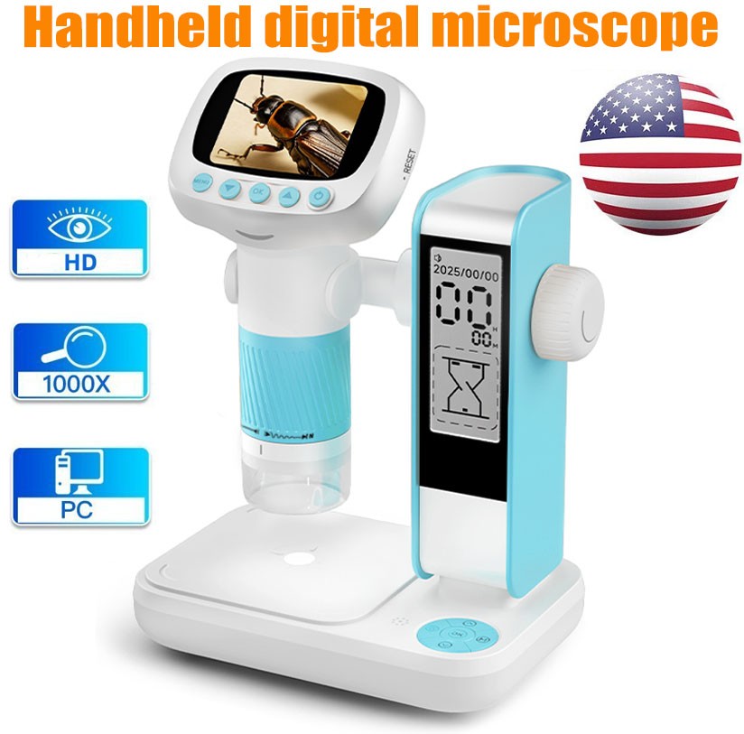 1000x Digital Microscope for Kids Science Hobbies Insect Research HD Magnifier