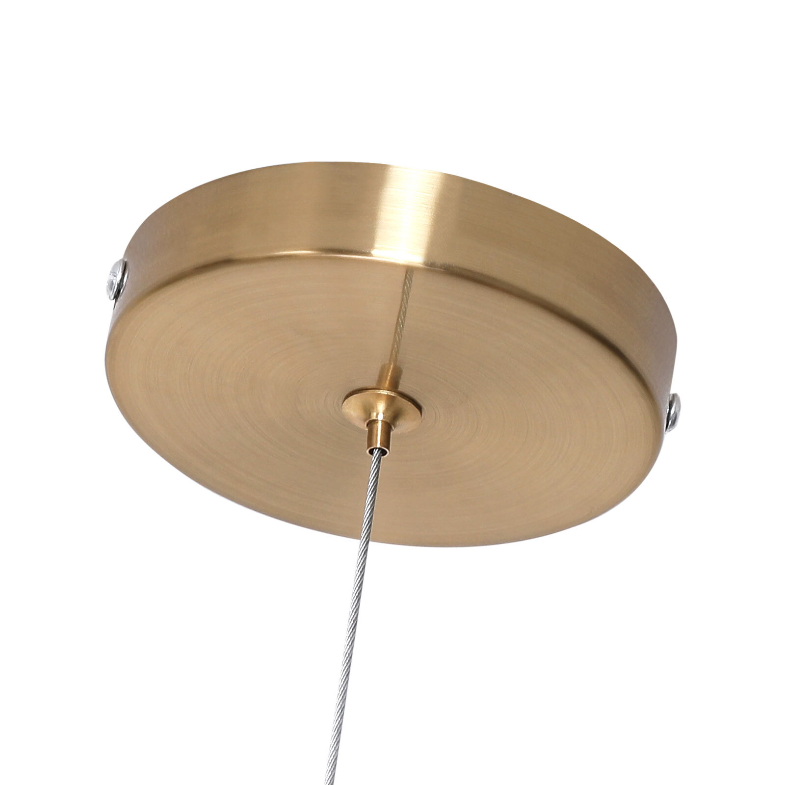 6-Light Gold Linear Globe Ceiling Light Pendant Lamp Sputnik Chandelier 110V