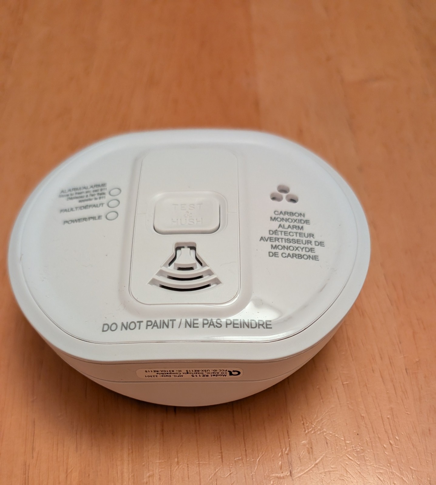 Alula RE115  Interlogix Compatible Wireless CO Alarm Sensor