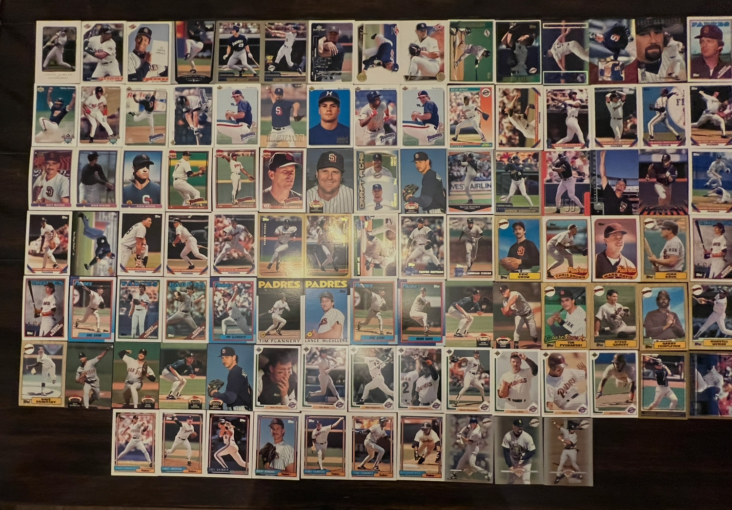 San Diego Padres Lot of 100 Cards Near Mint/Mint Lot #42 Through the Years
