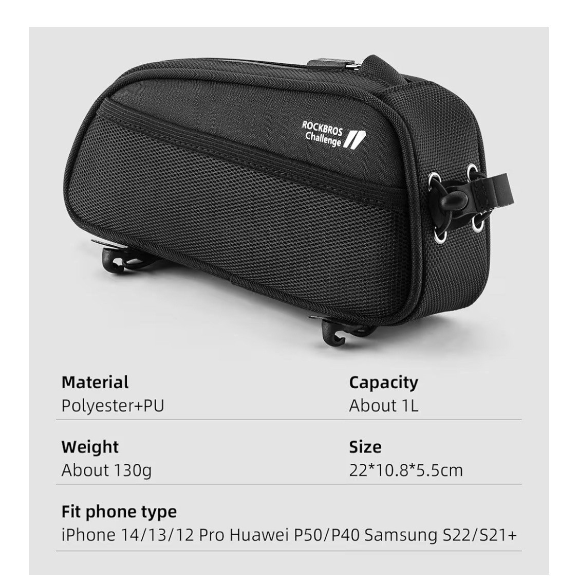 rockbros Top Tube Frame Bag .