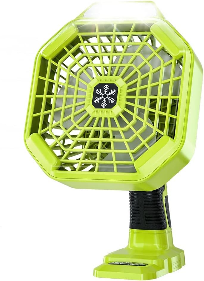 Battery Operated 18V Fan patible with Ryobi 18V Li- Ni-CD Ni-MH