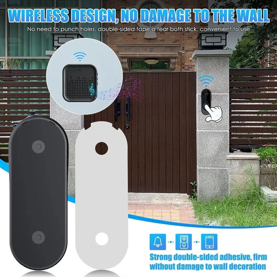 Smart Wireless WiFi Doorbell Camera Phone Door Ring Video Intercom Security Bell