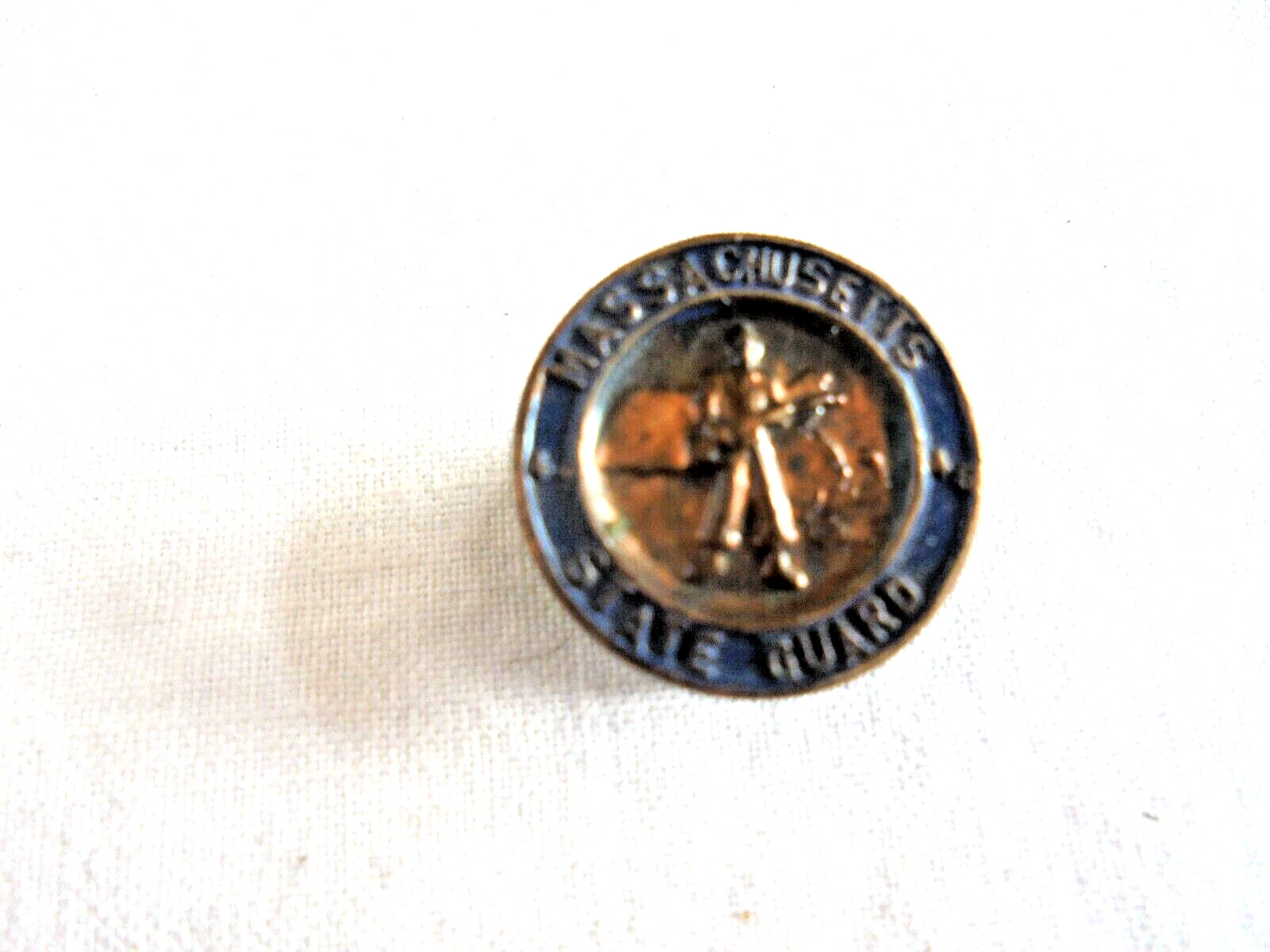Vintage Massachusetts State Guard Buttonhole Enamel Pin