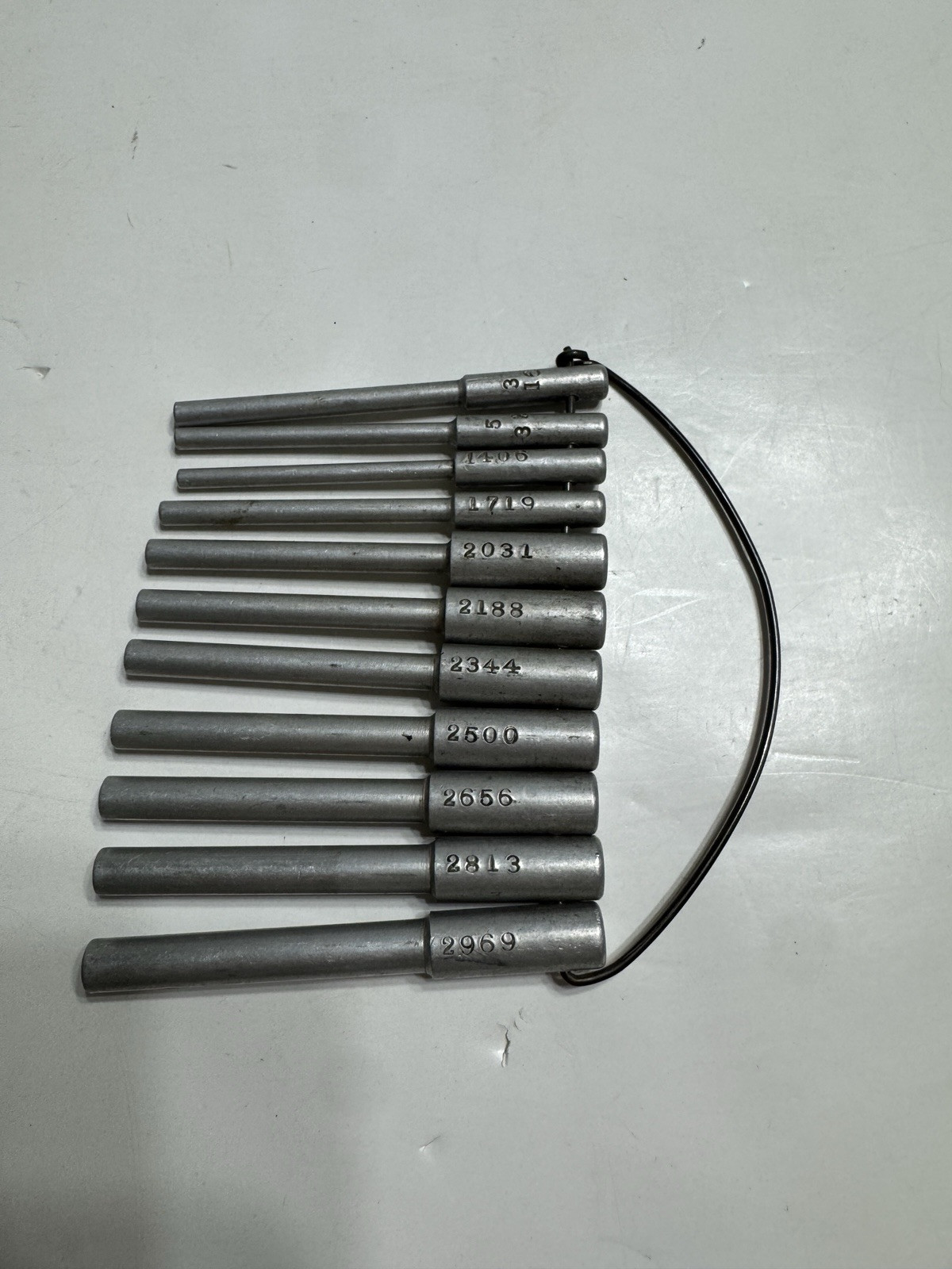Numbered Drilling Tools Set Vintage