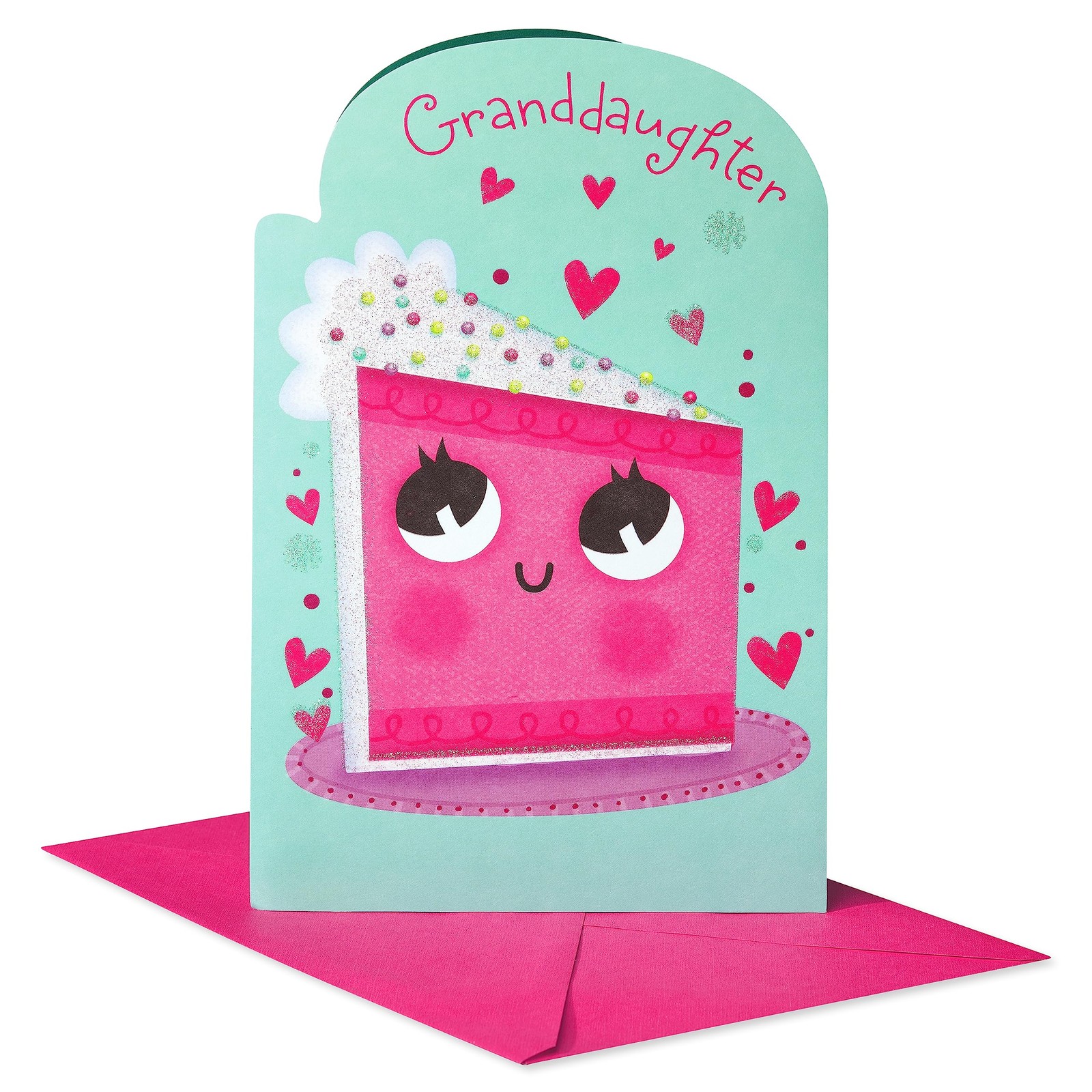 American Greetings Birthday Card for Granddaughter with Stickers (Pinch of Sugar