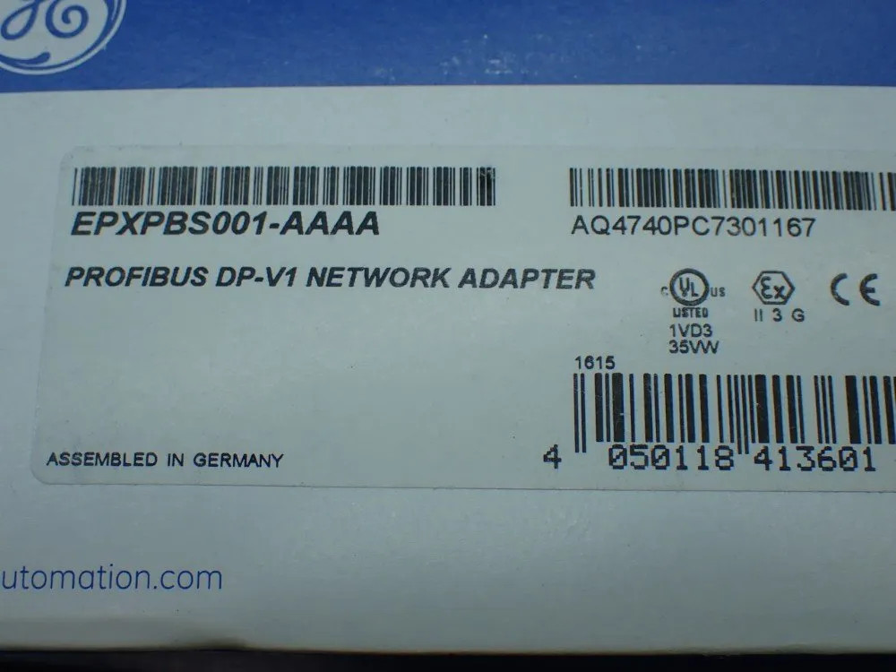 GE EPXPBS001-AAAA PROFIBUS DP-V1 NETWORK ADAPTER 07251470310