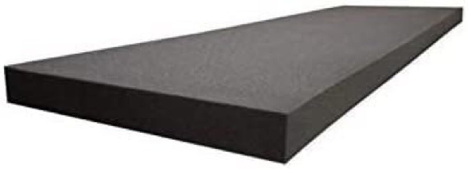 GoTo Foam 2" x 24" x 72" Black Upholstery Foam Sheet - 1.8 Density, Firm (44 ...