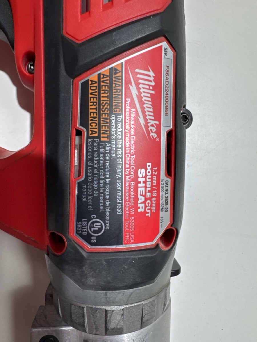 MILWAUKEE DOUBLE CUT SHEAR 2635-20 (P32014748)