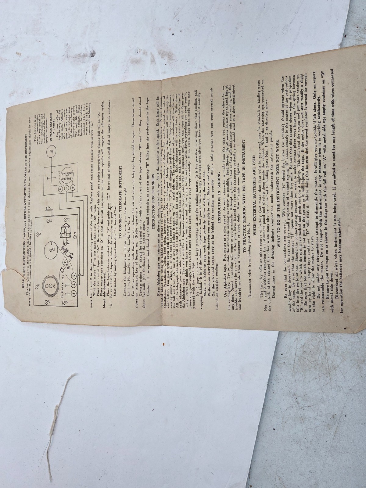 Peerless Signagraph Morse Code Training Device By RCA Industries great shape