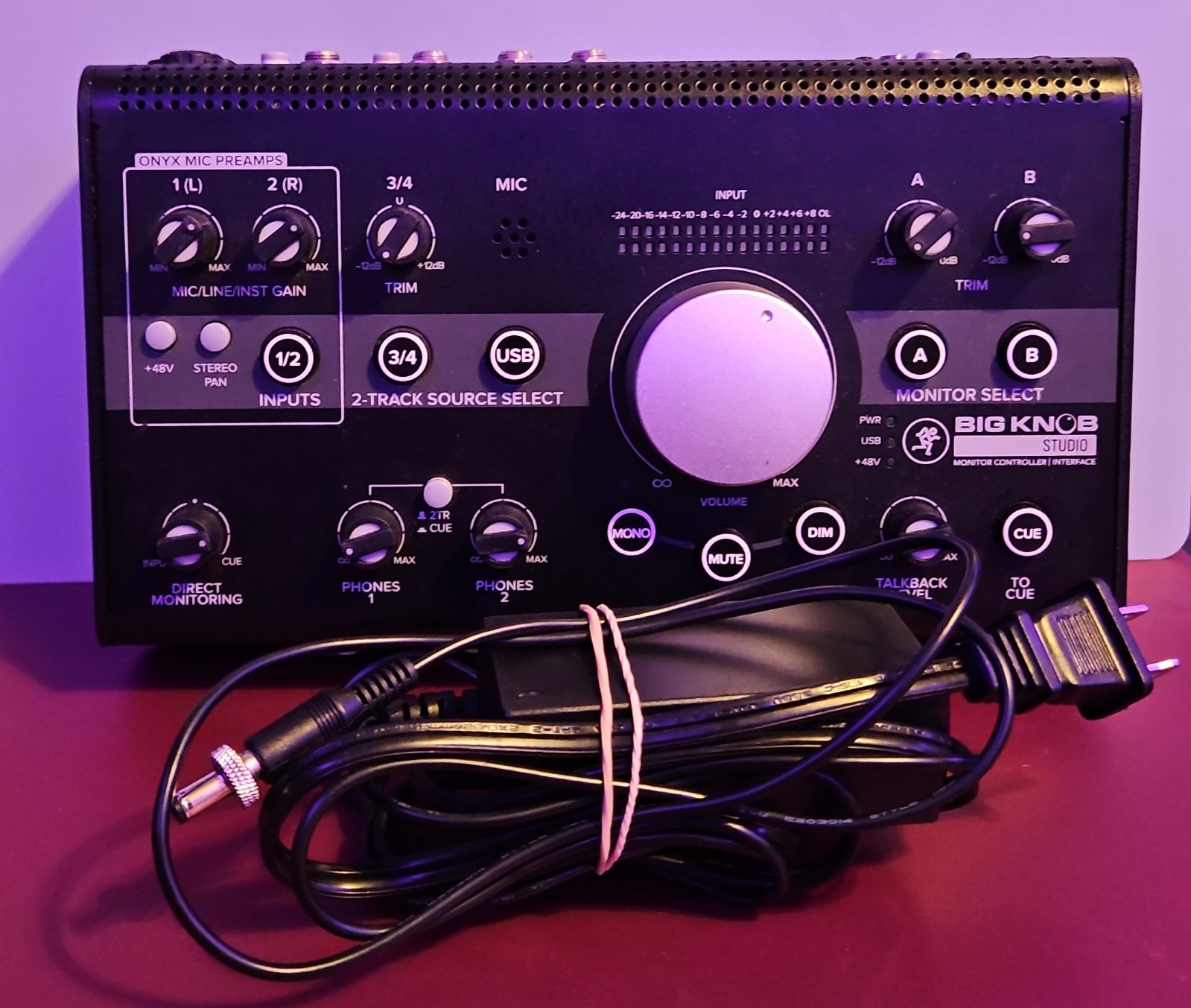 Mackie Big Knob Studio new, tested - includes all cables