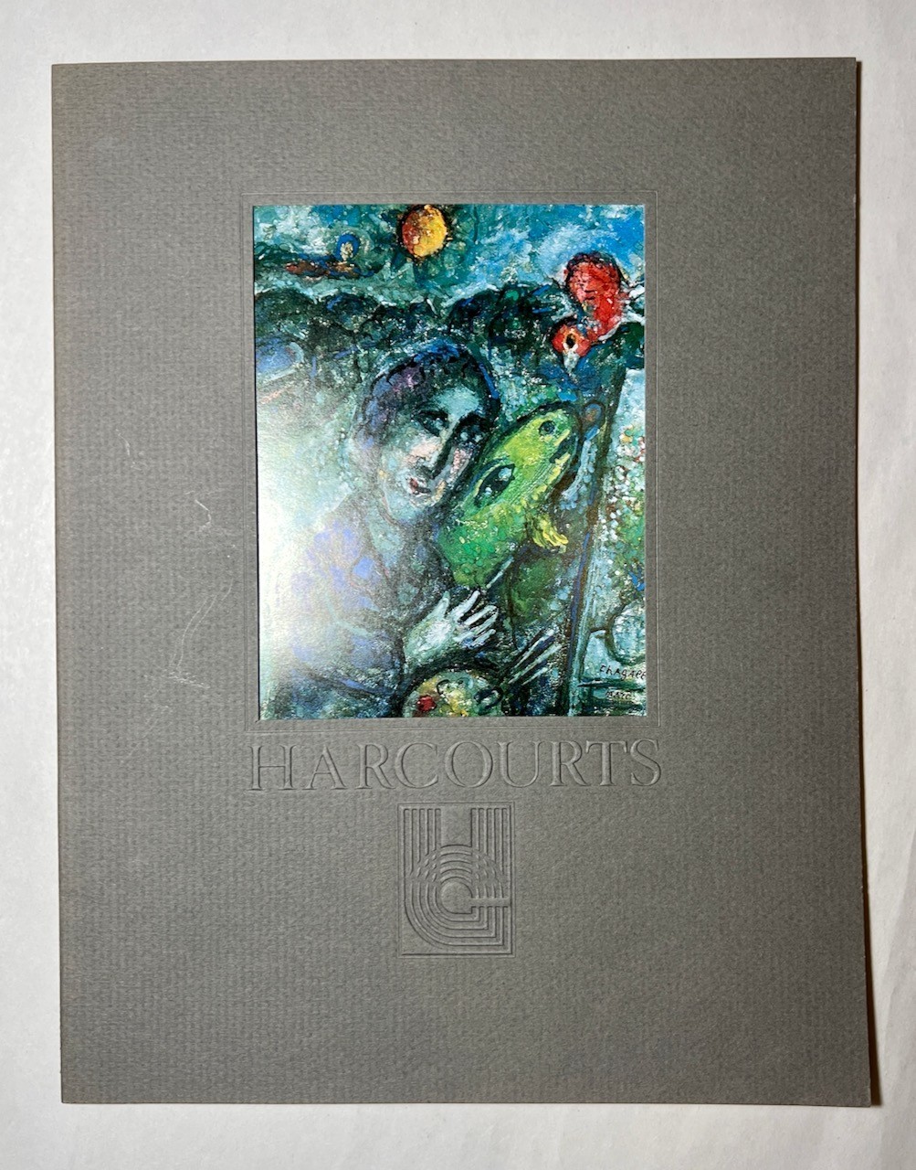 Marc Chagall Art Exhibition Catalogue 1980 Vintage Paintings Surrealism Fauvism