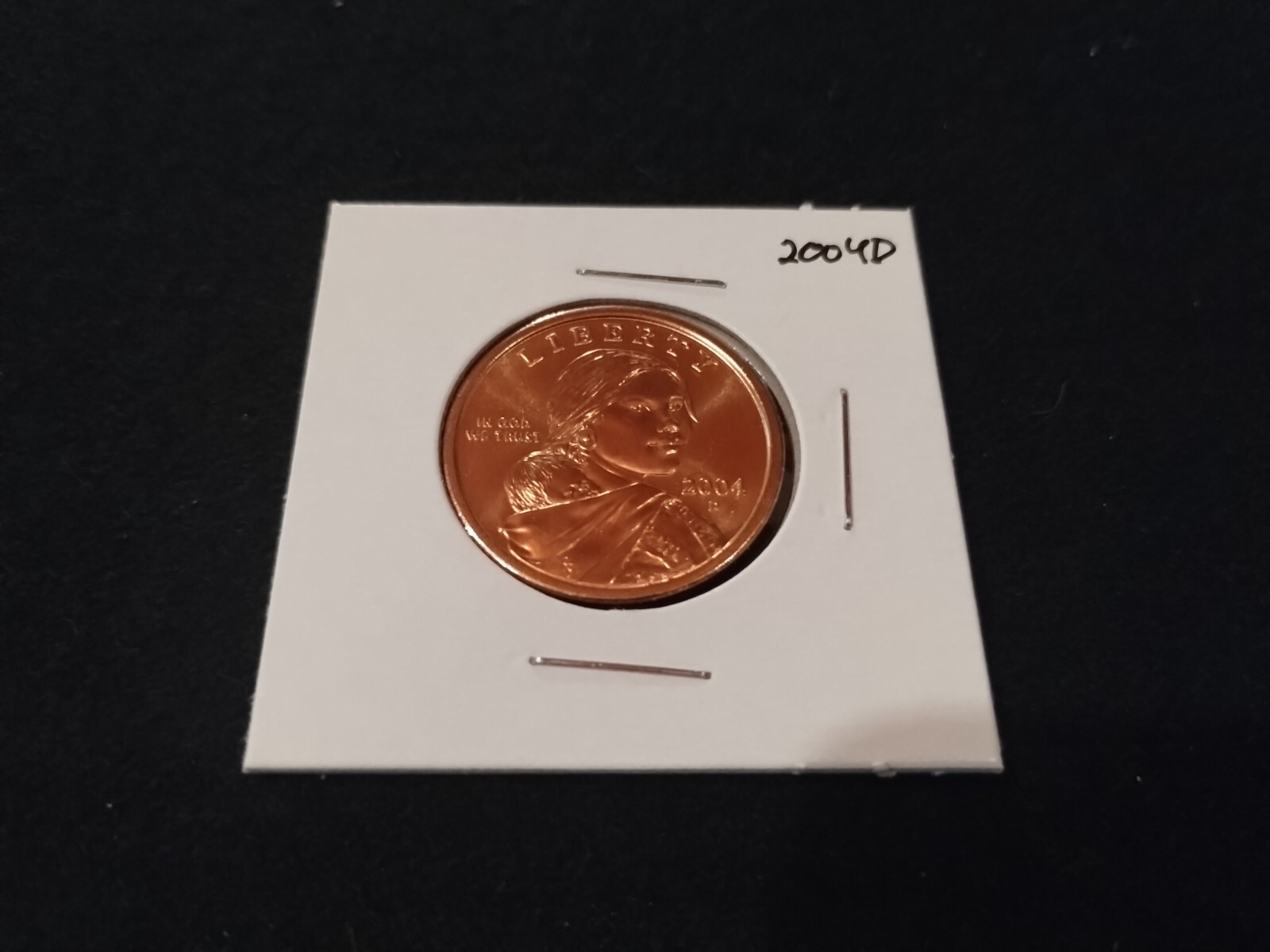 2004 D Sacagawea Dollar From US Mint Coin Roll  Brilliant Uncirculated Condtion