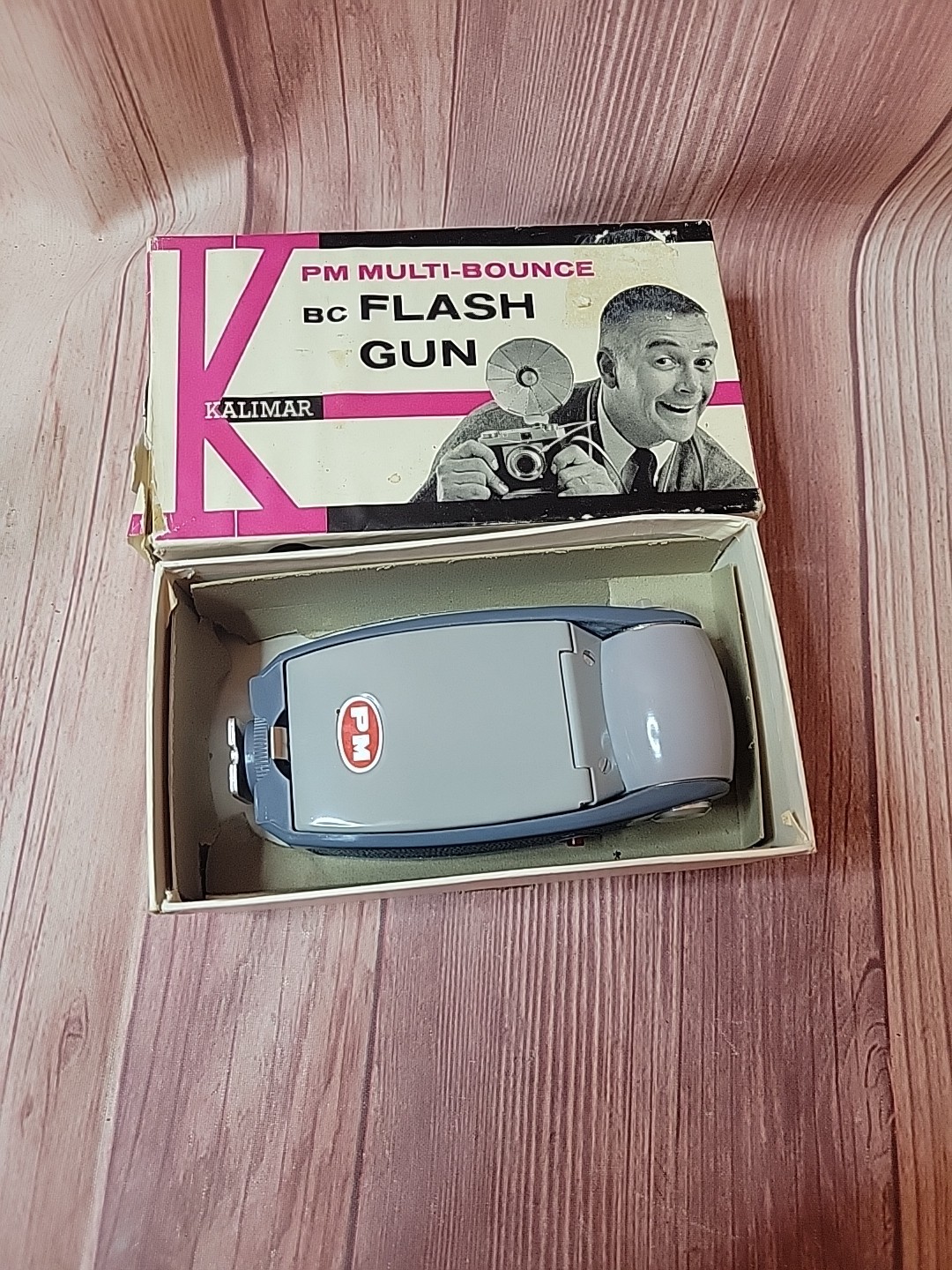 Vintage Kalimar PM Multi-Bounce BC Flash Gun UNTESTED "Parts Only"