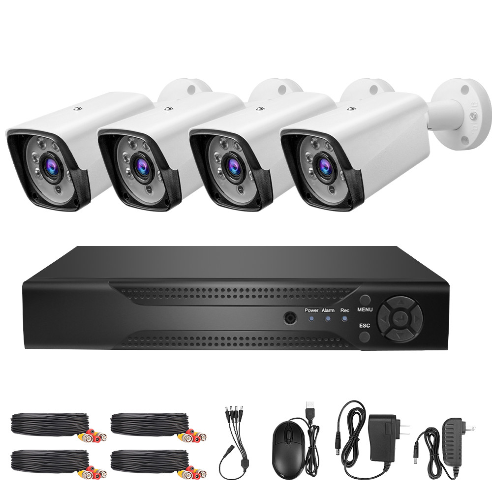 5MP Wired Security Camera System DVR 1080P Outdoor 8CH H.265+ CCTV Wifi DVR Kit