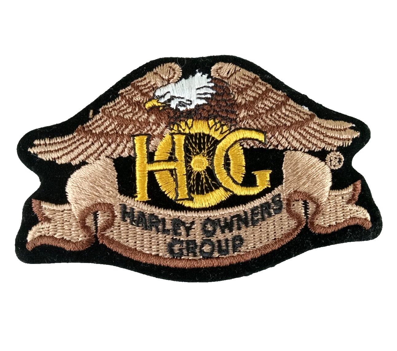 HARLEY DAVIDSON Motorycycle Owners Group HOG Embroidered Eagle Jacket Patch 5"