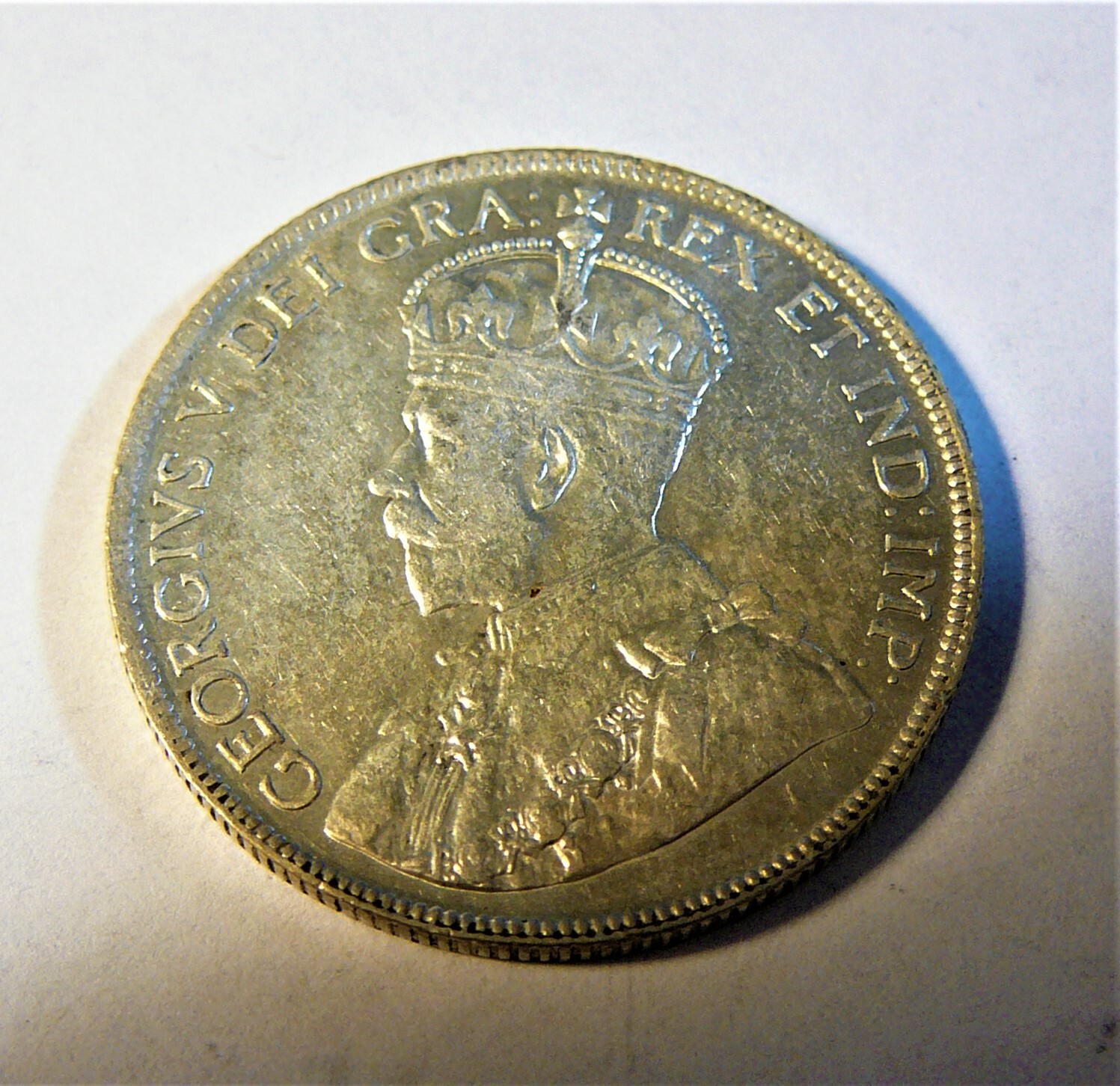 Canada 1917 Silver 50 cents AU