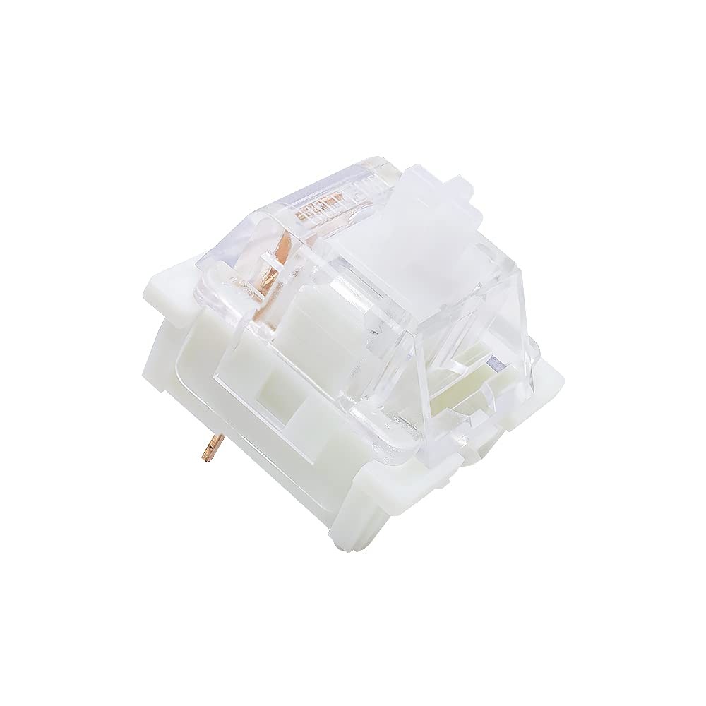72 PCS RGB Switches 3 Pin DustProof HotSwappable White Mechanical Keyboard