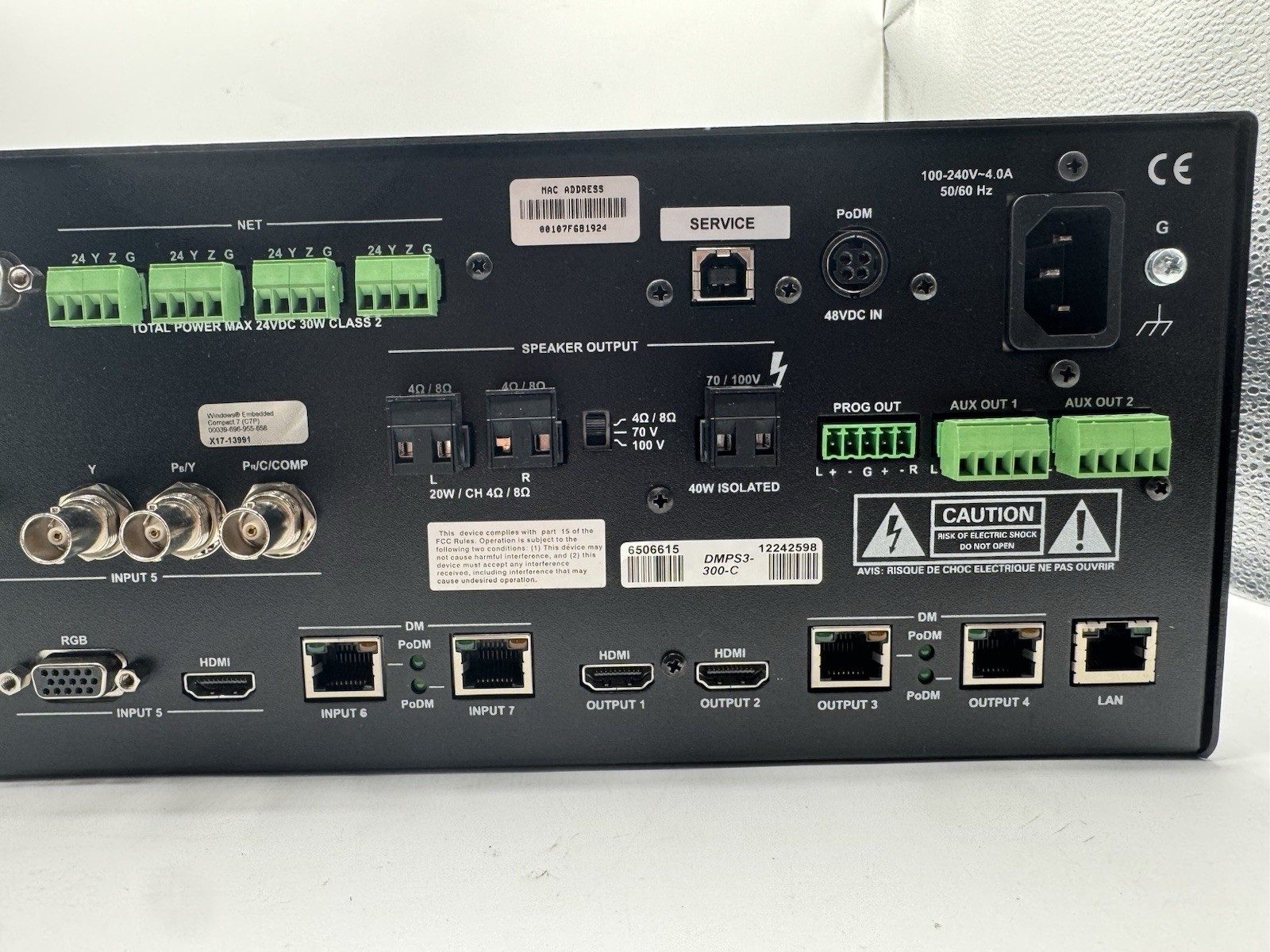 Crestron DMPS3-300-C 3-Series 4K DigitalMedia Presentation System.