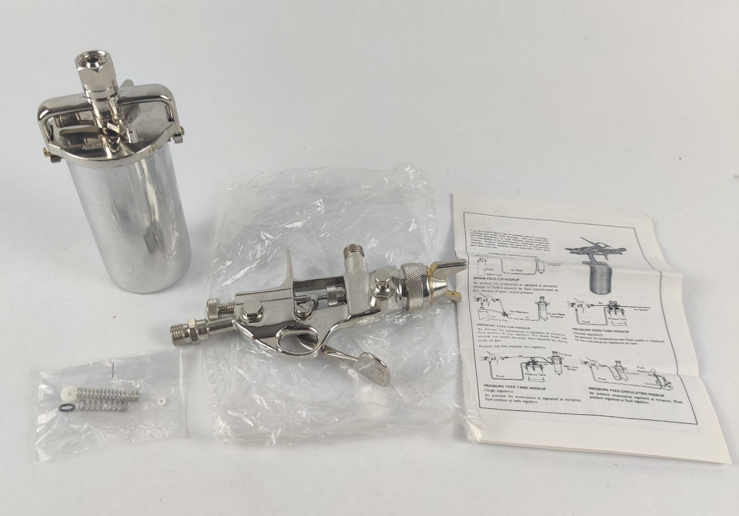 Model 9907 Air Spray Paint Gun Kit Metal Can
