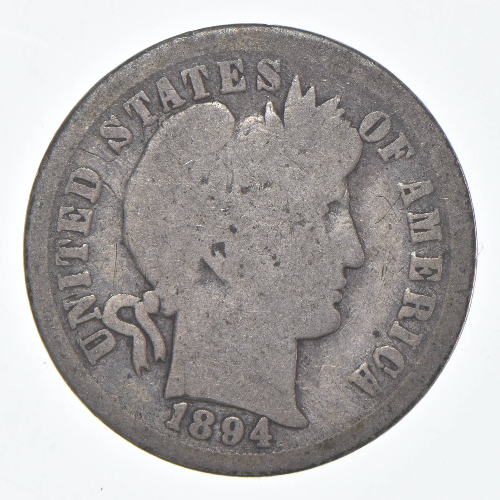 1894-O Barber Dime 90% Silver Average Circ